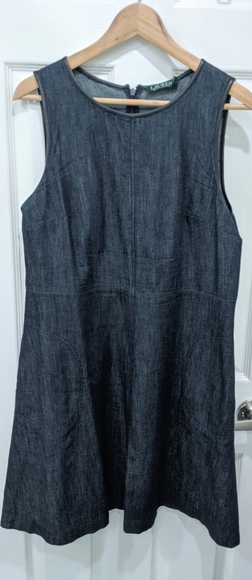 Ralph Lauren double pocket denim dress - Picture 1 of 6